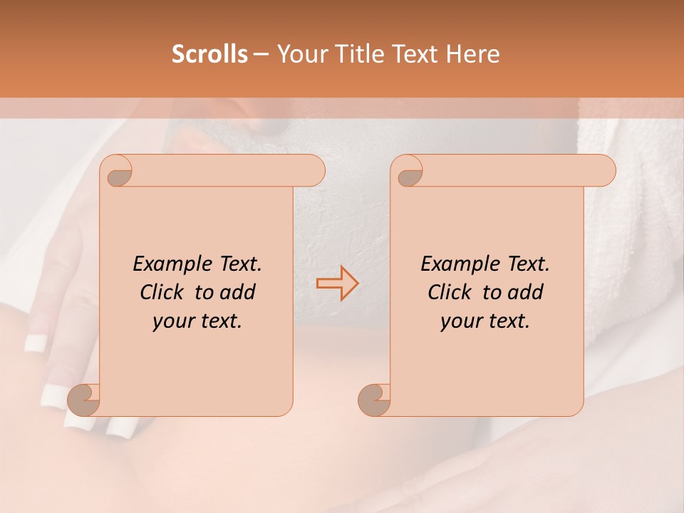 Girl With Facial Mask (Eyes Are Closed) PowerPoint Template