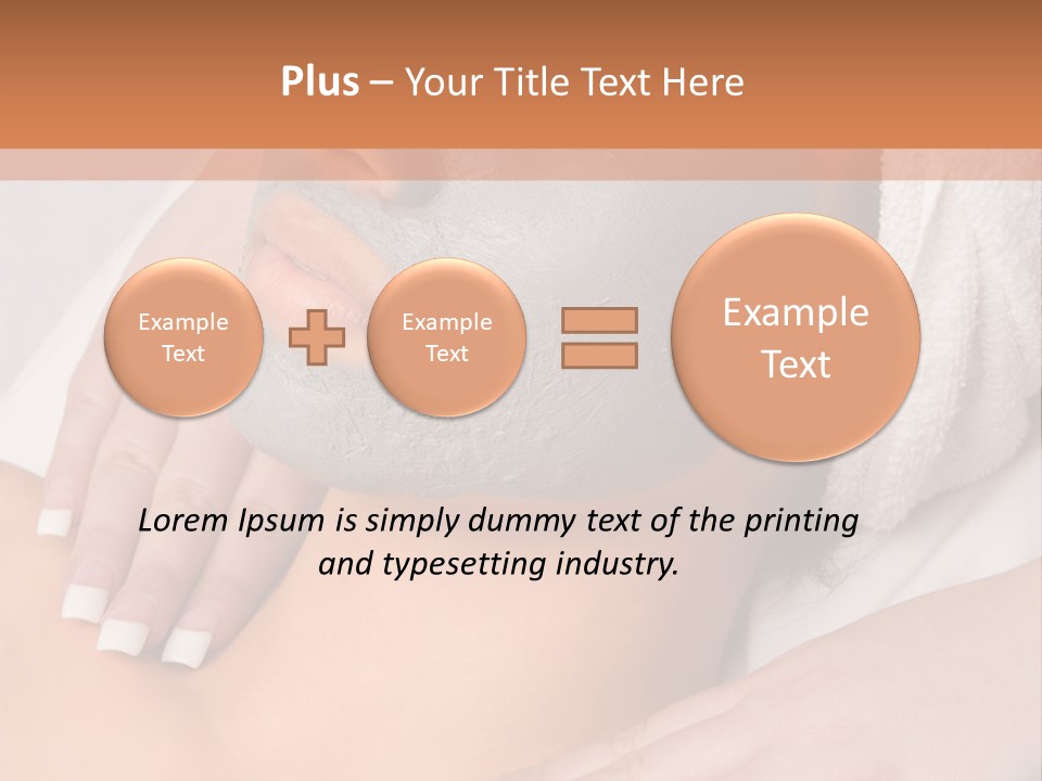 Girl With Facial Mask (Eyes Are Closed) PowerPoint Template