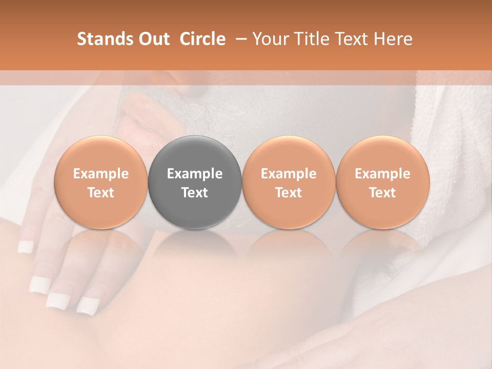 Girl With Facial Mask (Eyes Are Closed) PowerPoint Template