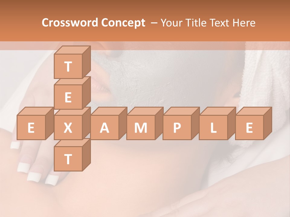 Girl With Facial Mask (Eyes Are Closed) PowerPoint Template