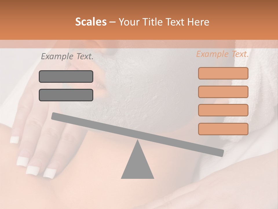 Girl With Facial Mask (Eyes Are Closed) PowerPoint Template