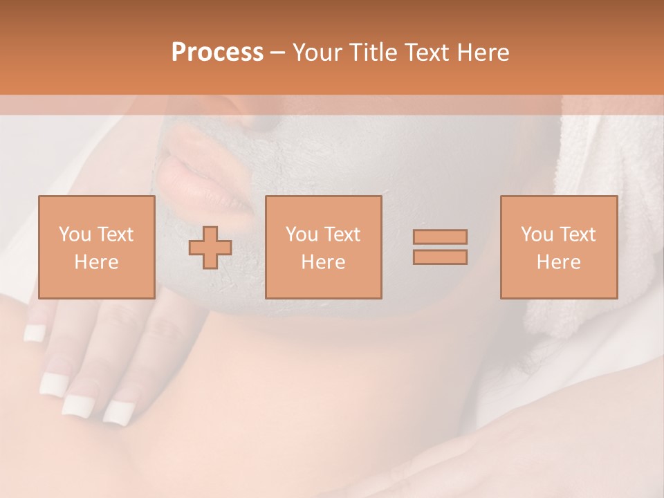 Girl With Facial Mask (Eyes Are Closed) PowerPoint Template