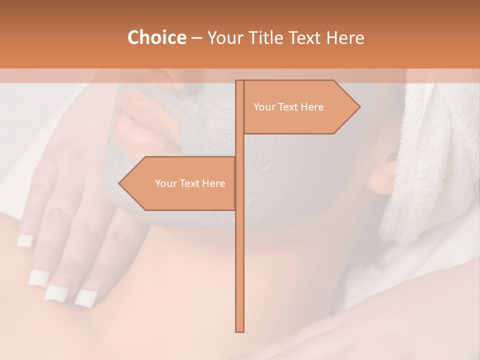 Girl With Facial Mask (Eyes Are Closed) PowerPoint Template