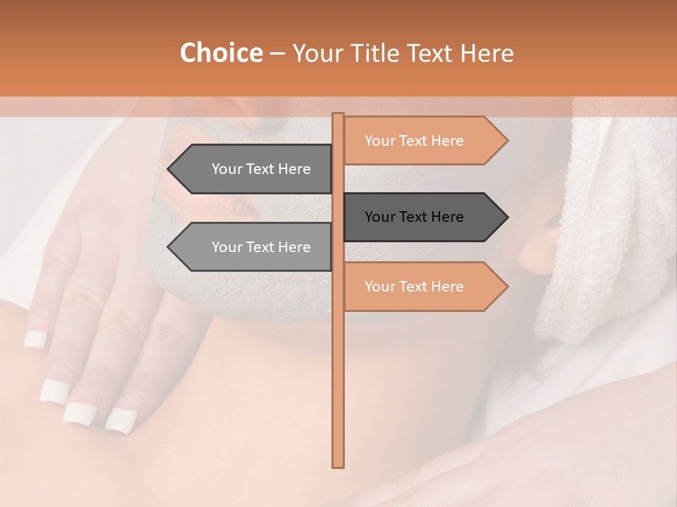 Girl With Facial Mask (Eyes Are Closed) PowerPoint Template