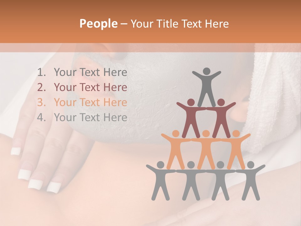 Girl With Facial Mask (Eyes Are Closed) PowerPoint Template