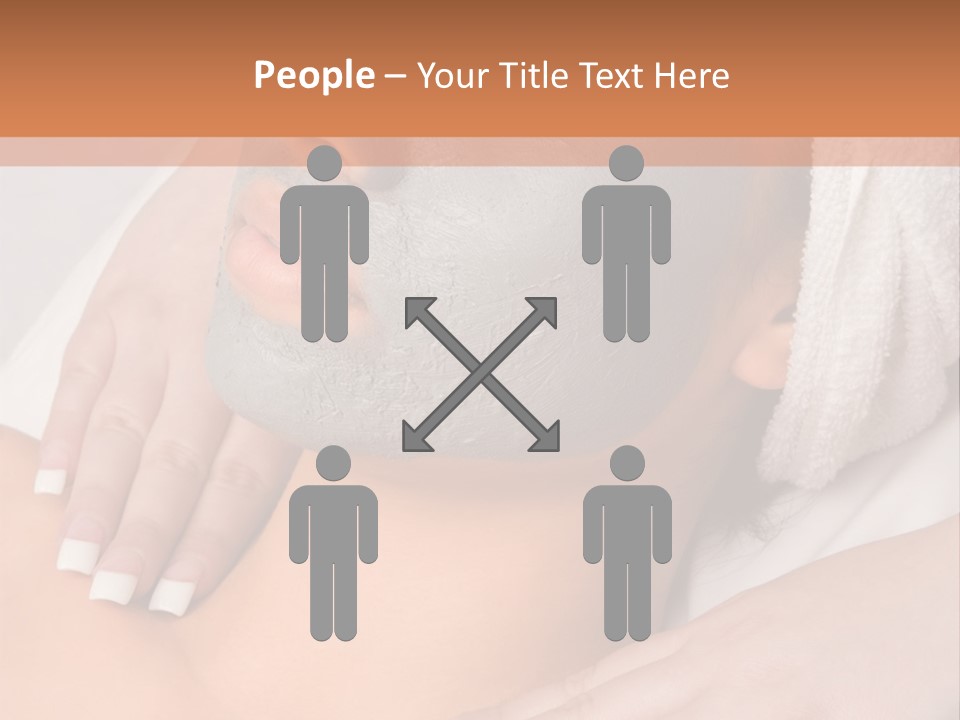 Girl With Facial Mask (Eyes Are Closed) PowerPoint Template