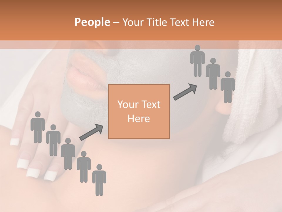 Girl With Facial Mask (Eyes Are Closed) PowerPoint Template