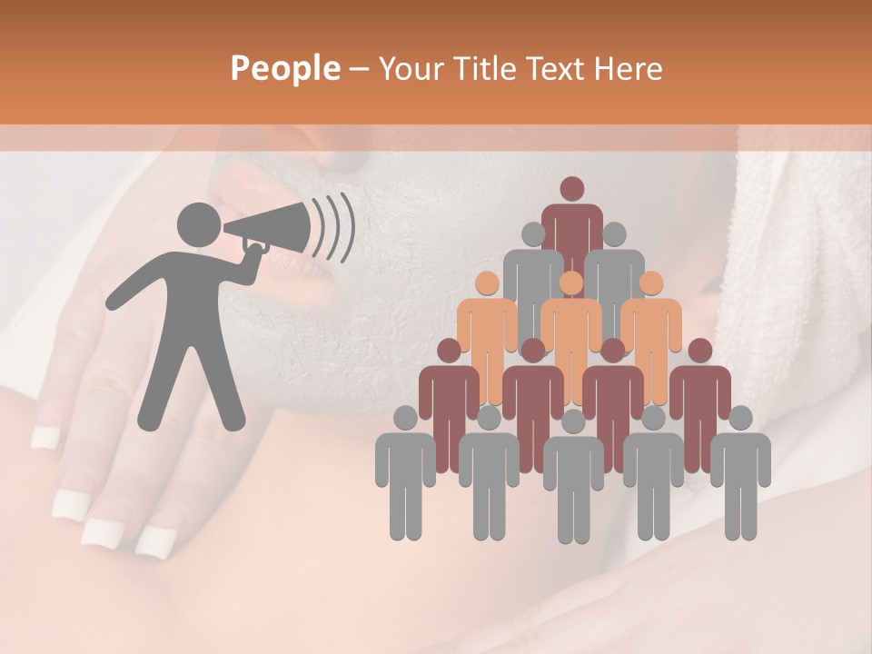 Girl With Facial Mask (Eyes Are Closed) PowerPoint Template