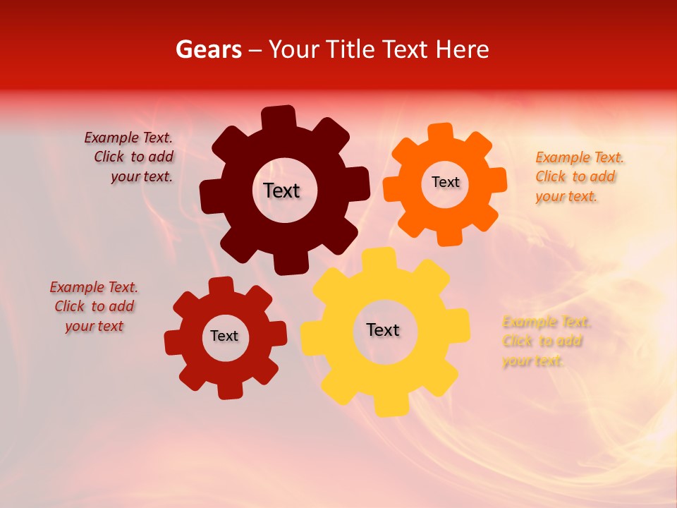 Magical Fiery Background PowerPoint Template