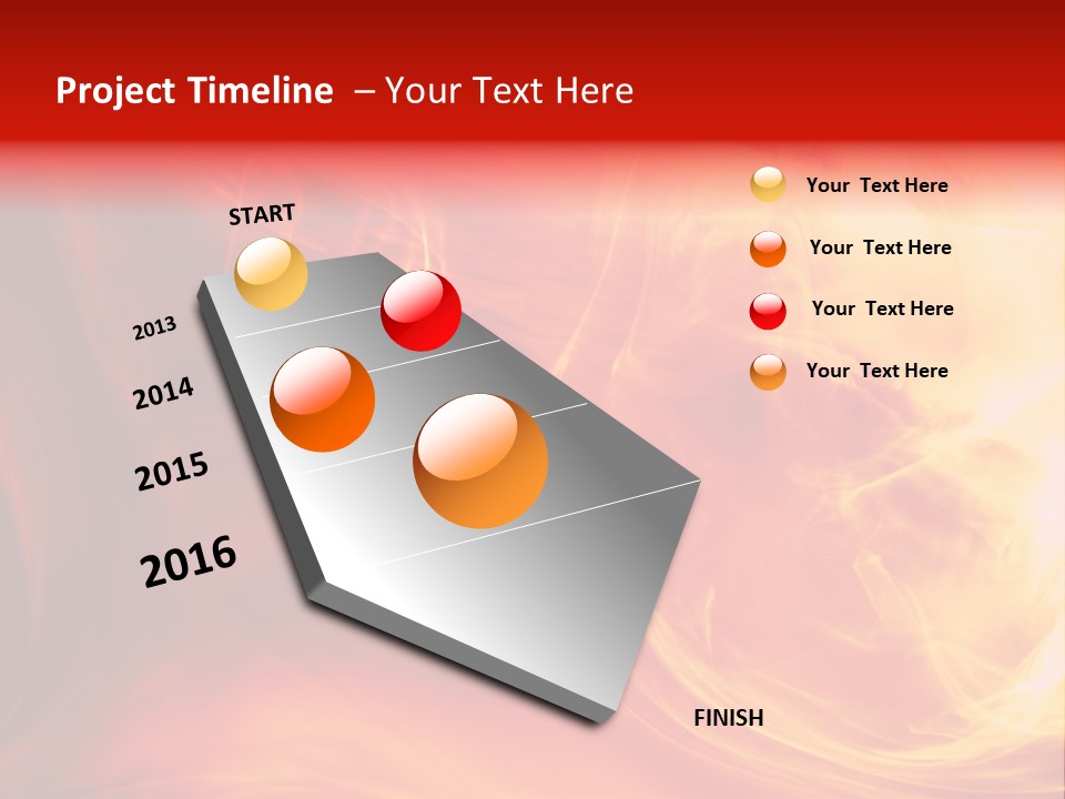 Magical Fiery Background PowerPoint Template
