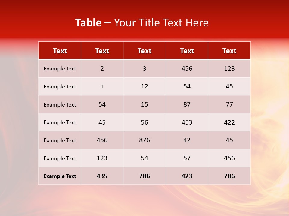 Magical Fiery Background PowerPoint Template