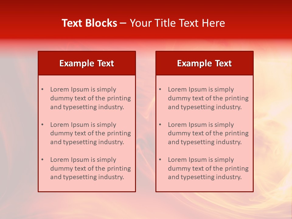 Magical Fiery Background PowerPoint Template