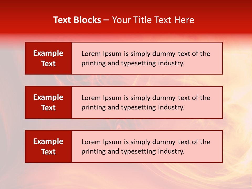 Magical Fiery Background PowerPoint Template