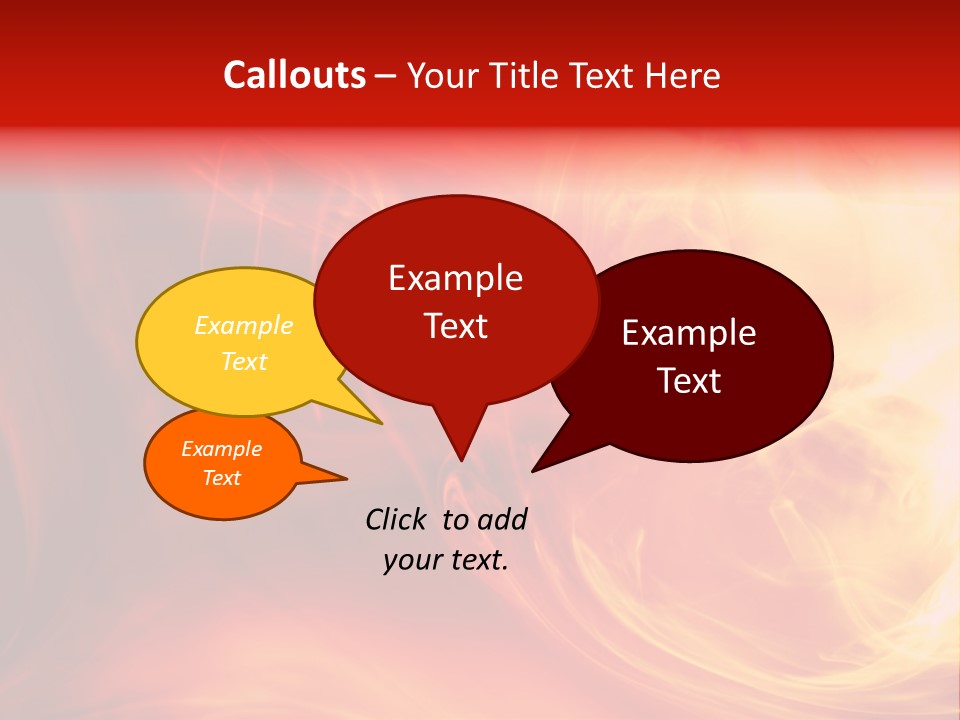 Magical Fiery Background PowerPoint Template