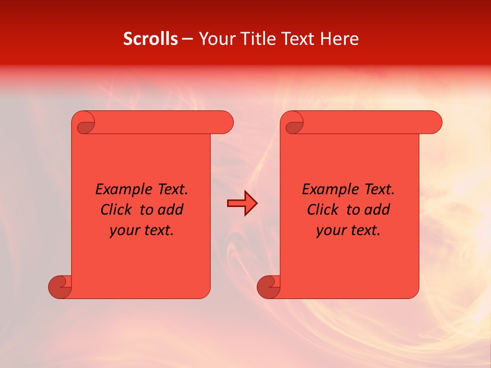 Magical Fiery Background PowerPoint Template