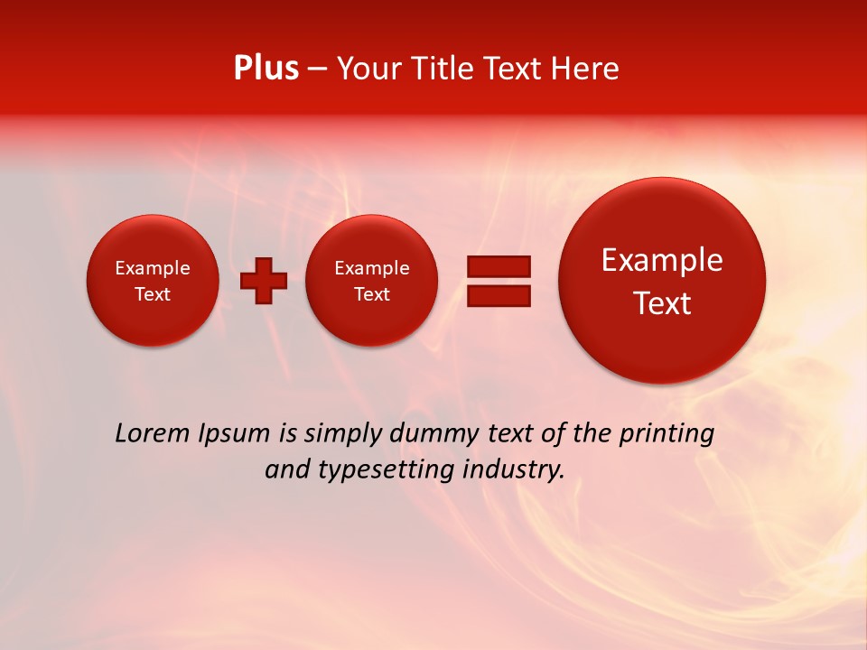 Magical Fiery Background PowerPoint Template