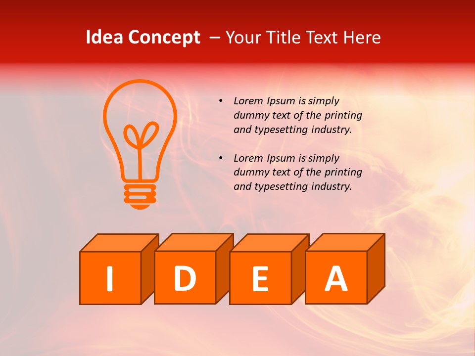 Magical Fiery Background PowerPoint Template