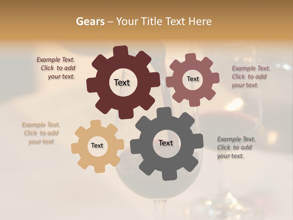 Two Glasses Being Filled With Red Wine At A Tasting Event PowerPoint Template
