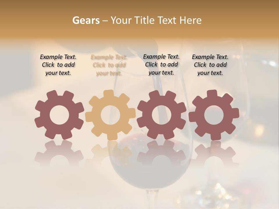 Two Glasses Being Filled With Red Wine At A Tasting Event PowerPoint Template