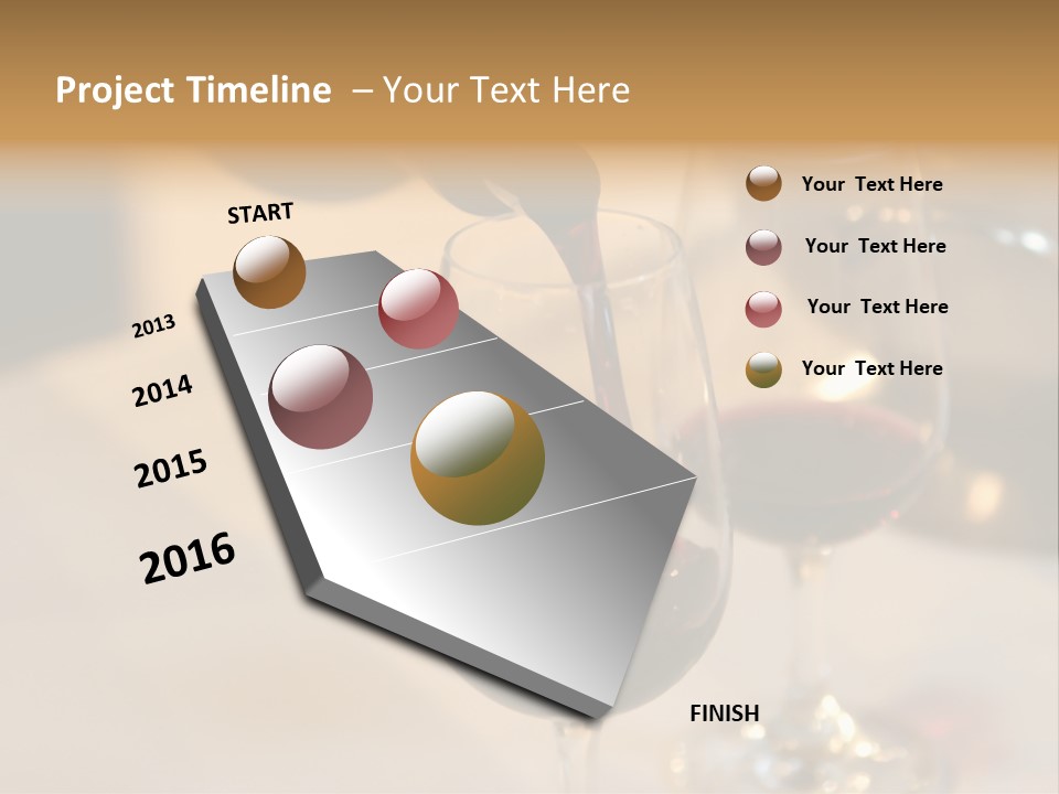 Two Glasses Being Filled With Red Wine At A Tasting Event PowerPoint Template