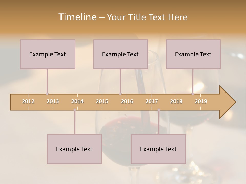 Two Glasses Being Filled With Red Wine At A Tasting Event PowerPoint Template