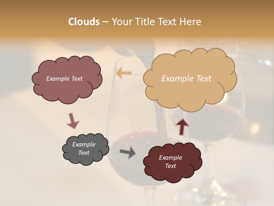 Two Glasses Being Filled With Red Wine At A Tasting Event PowerPoint Template