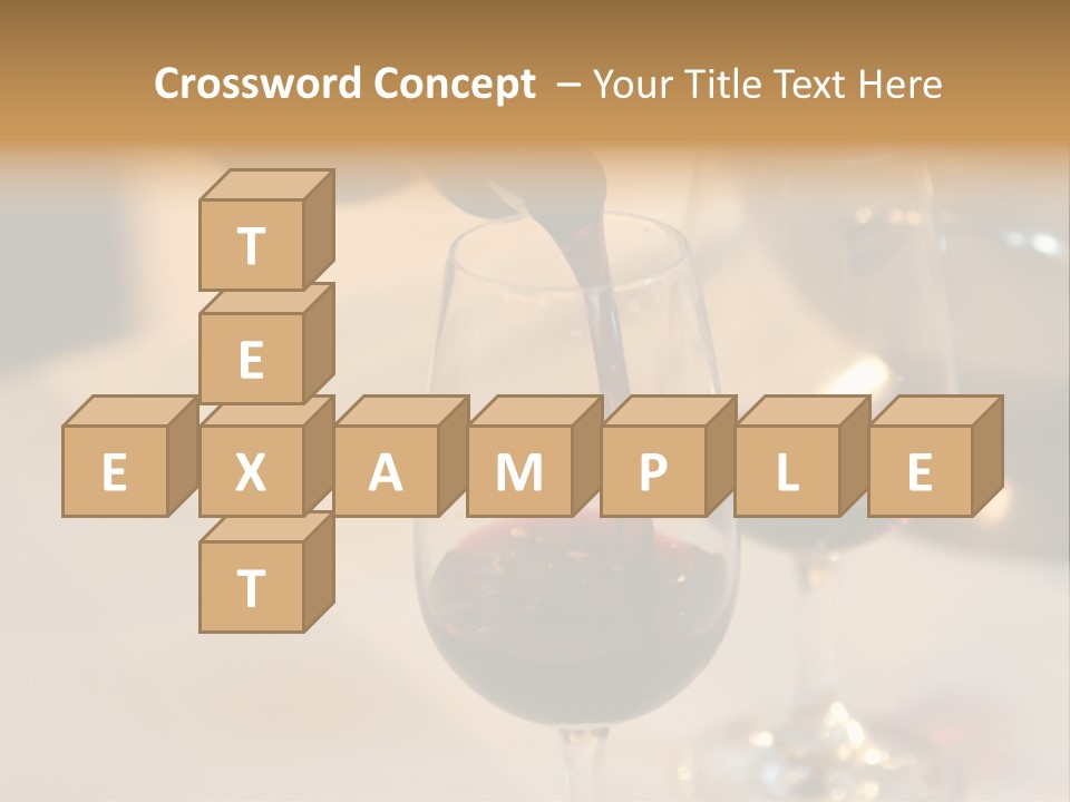 Two Glasses Being Filled With Red Wine At A Tasting Event PowerPoint Template