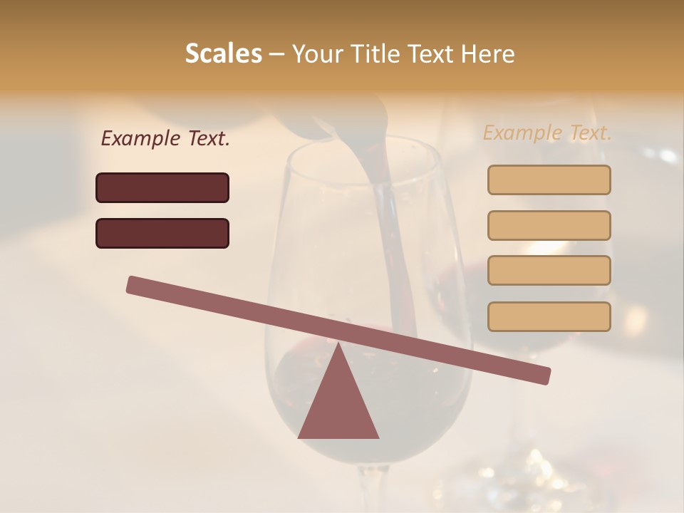 Two Glasses Being Filled With Red Wine At A Tasting Event PowerPoint Template