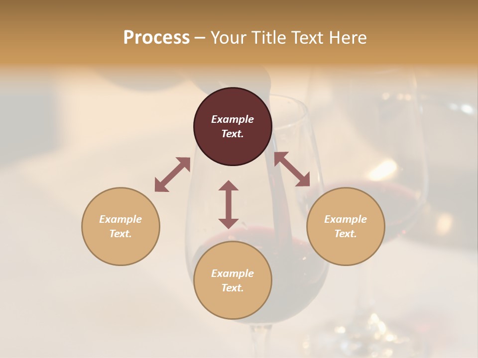 Two Glasses Being Filled With Red Wine At A Tasting Event PowerPoint Template