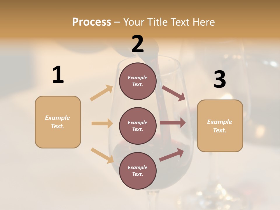 Two Glasses Being Filled With Red Wine At A Tasting Event PowerPoint Template