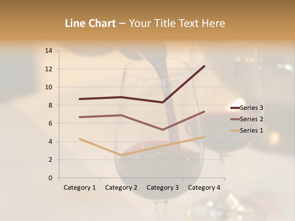 Two Glasses Being Filled With Red Wine At A Tasting Event PowerPoint Template