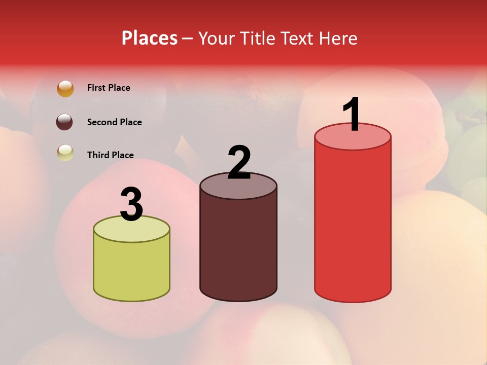 Many Different Colorful Fruits PowerPoint Template