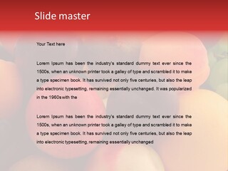 Many Different Colorful Fruits PowerPoint Template