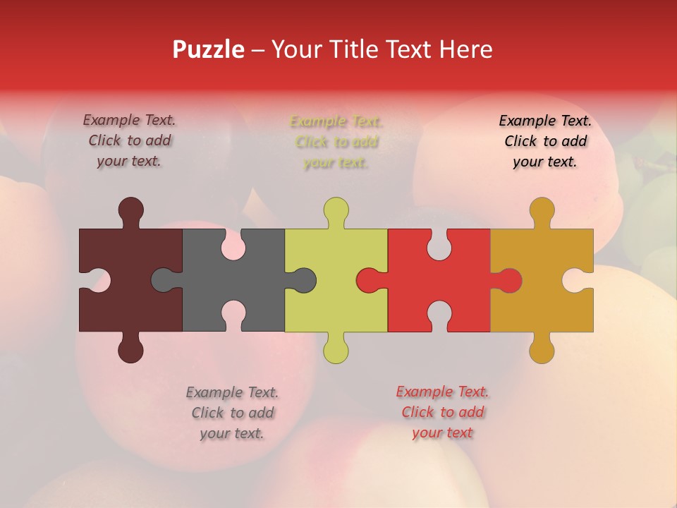 Many Different Colorful Fruits PowerPoint Template