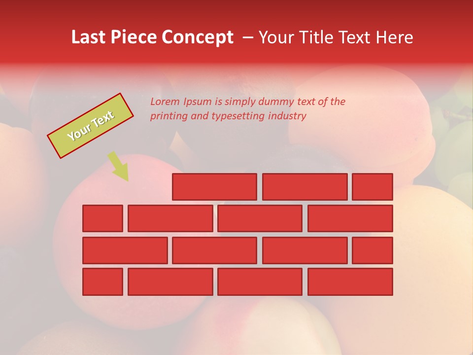 Many Different Colorful Fruits PowerPoint Template