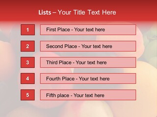 Many Different Colorful Fruits PowerPoint Template