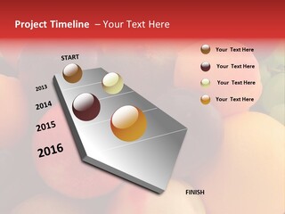 Many Different Colorful Fruits PowerPoint Template