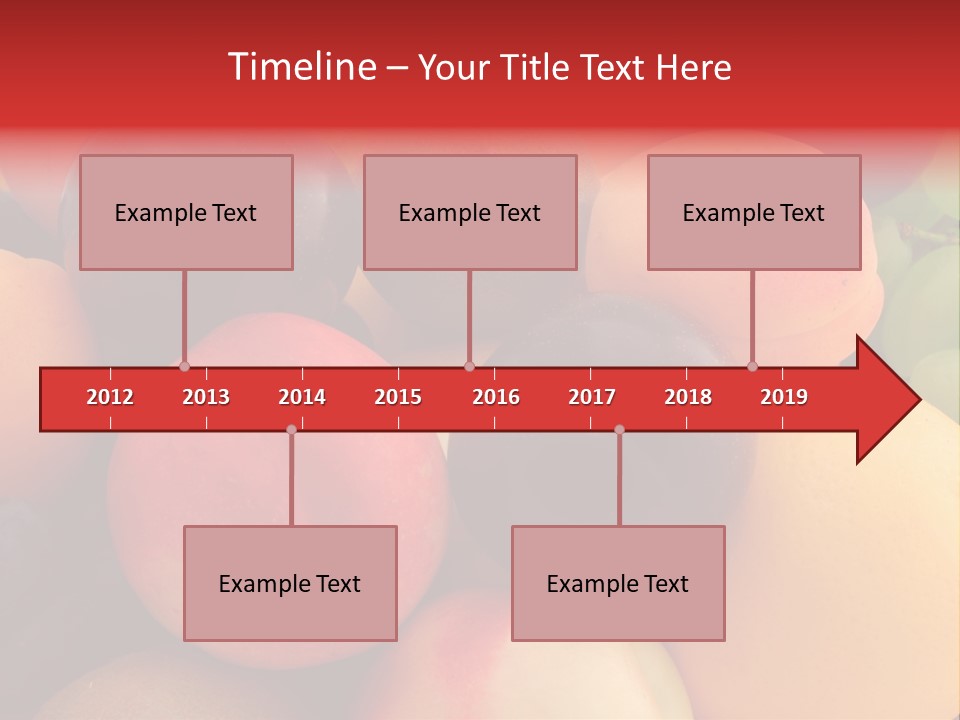 Many Different Colorful Fruits PowerPoint Template