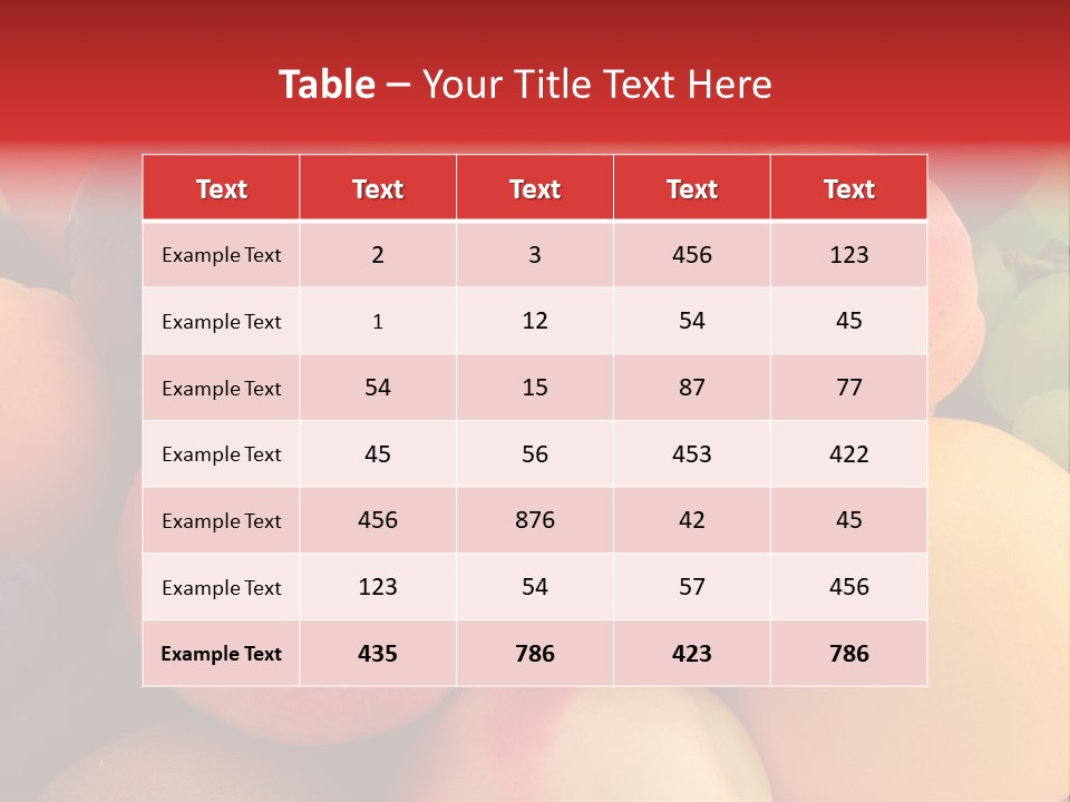 Many Different Colorful Fruits PowerPoint Template