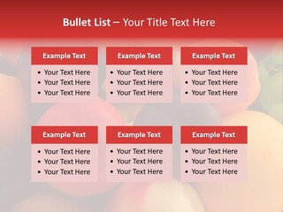 Many Different Colorful Fruits PowerPoint Template