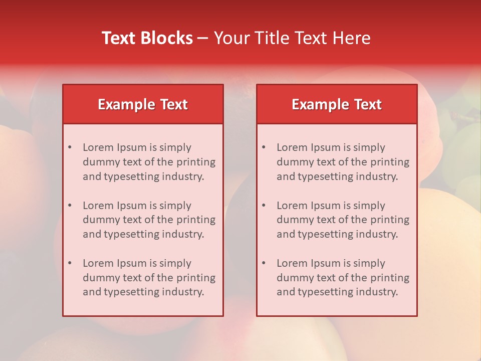 Many Different Colorful Fruits PowerPoint Template