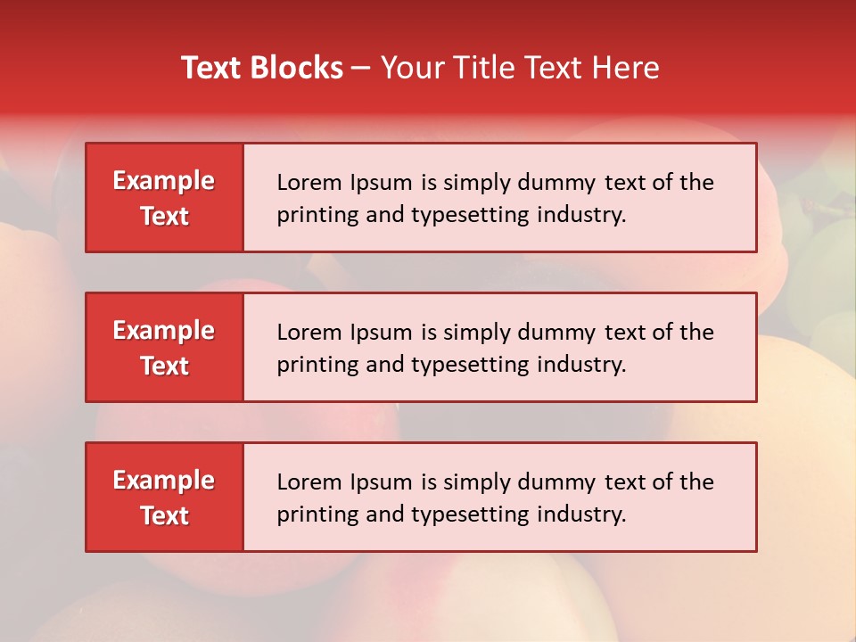 Many Different Colorful Fruits PowerPoint Template