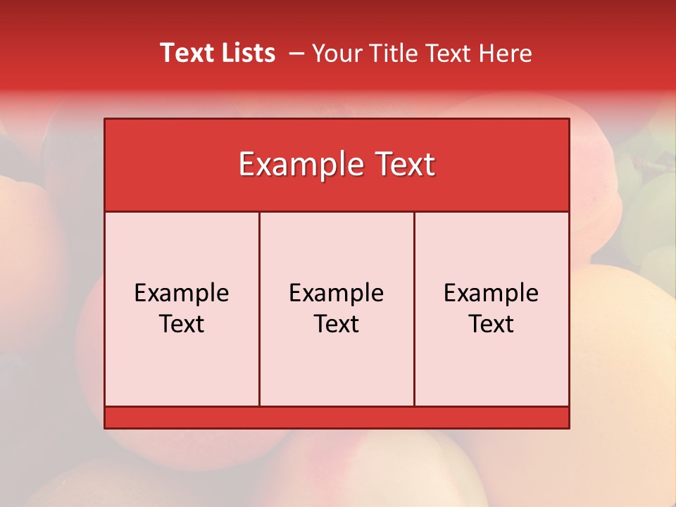 Many Different Colorful Fruits PowerPoint Template