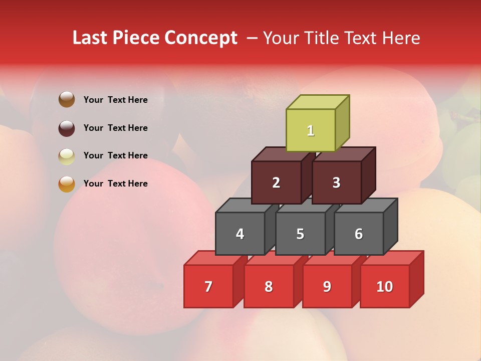 Many Different Colorful Fruits PowerPoint Template