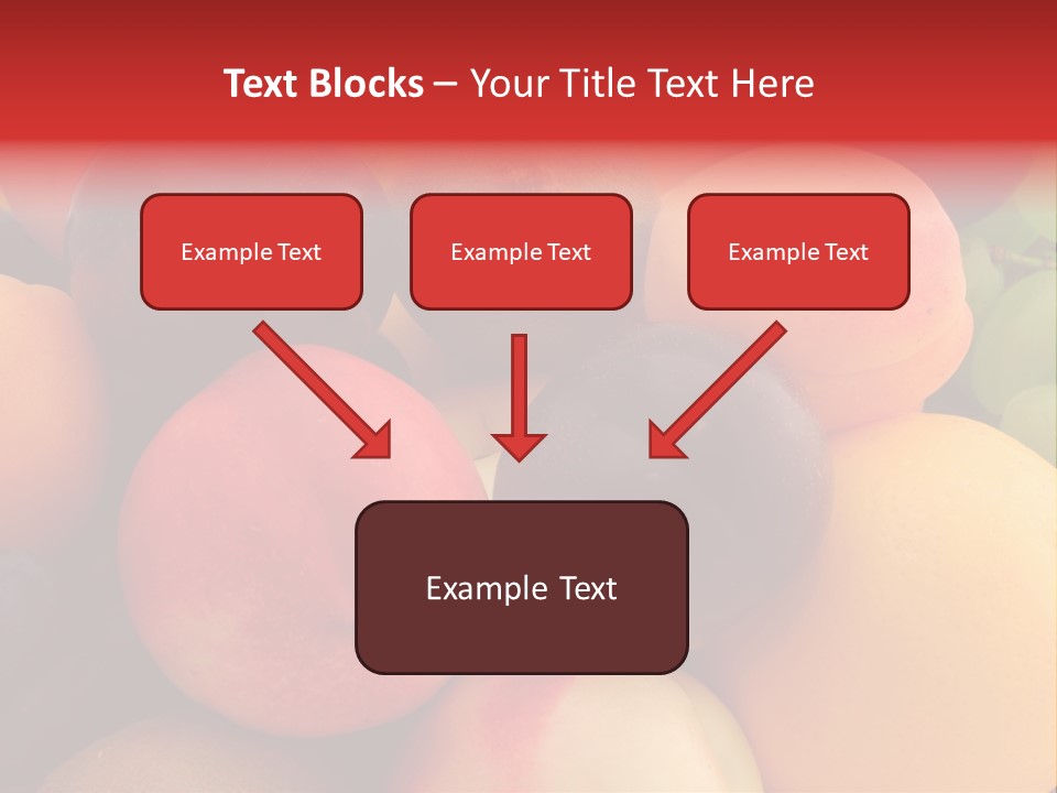 Many Different Colorful Fruits PowerPoint Template