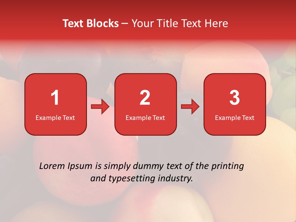 Many Different Colorful Fruits PowerPoint Template