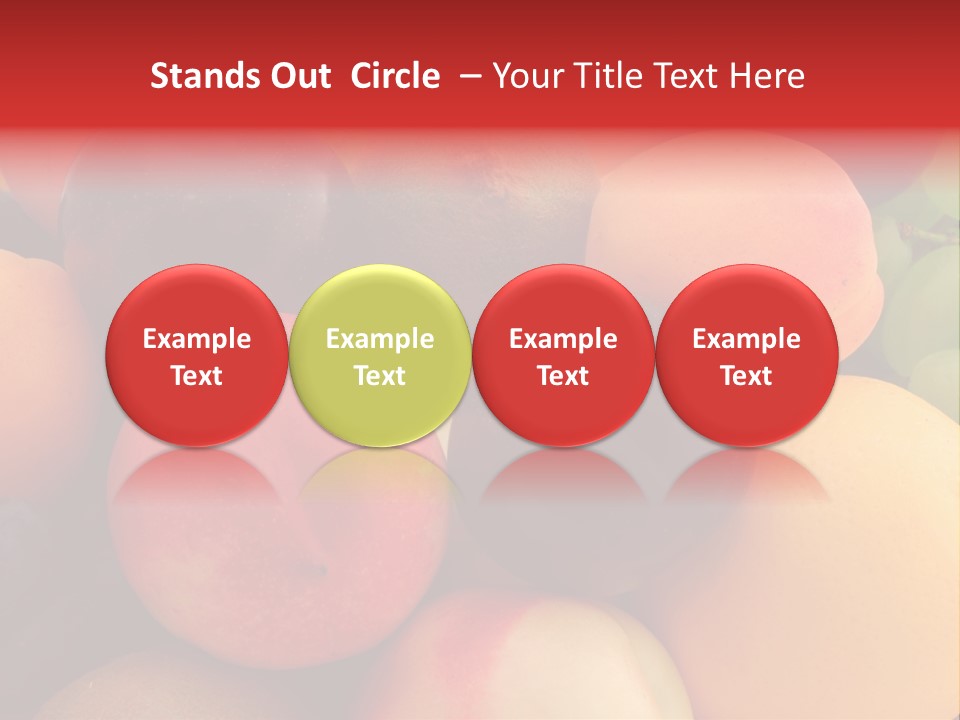 Many Different Colorful Fruits PowerPoint Template