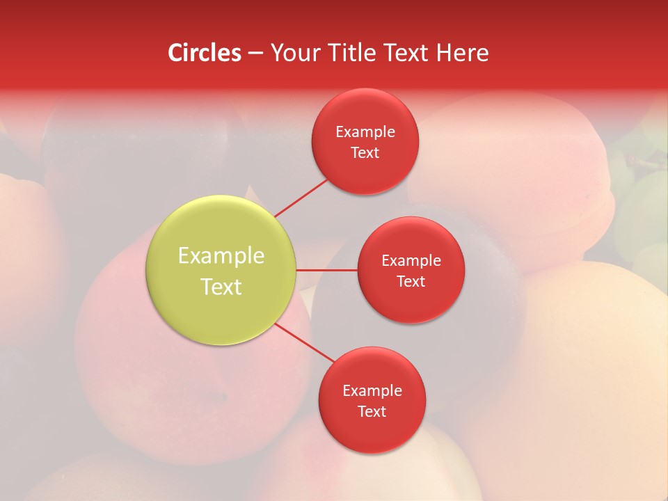 Many Different Colorful Fruits PowerPoint Template