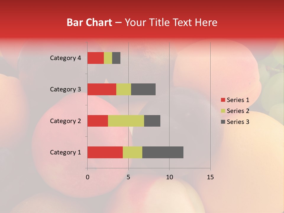 Many Different Colorful Fruits PowerPoint Template