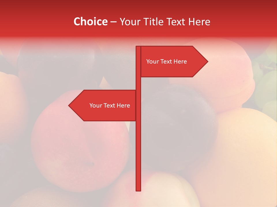 Many Different Colorful Fruits PowerPoint Template